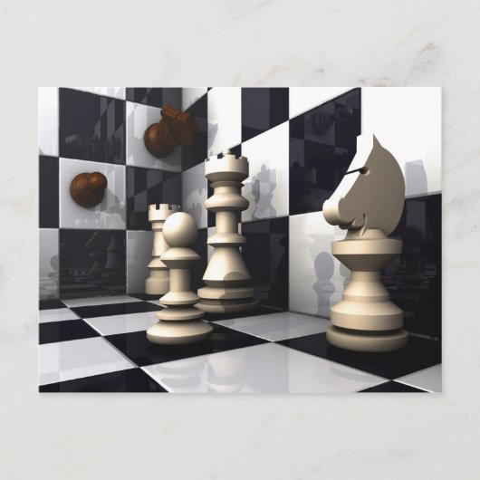 Game Chess Hobby Postkarte (Vorderseite)