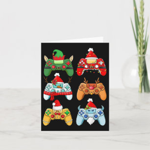 Game Controller Christmas Weihnachtsmannmütze Game Karte