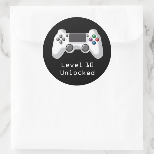 Game Controller Gastgeschenk Sticker (Tasche)
