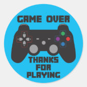 Game Controller Gastgeschenk Sticker (Vorderseite)
