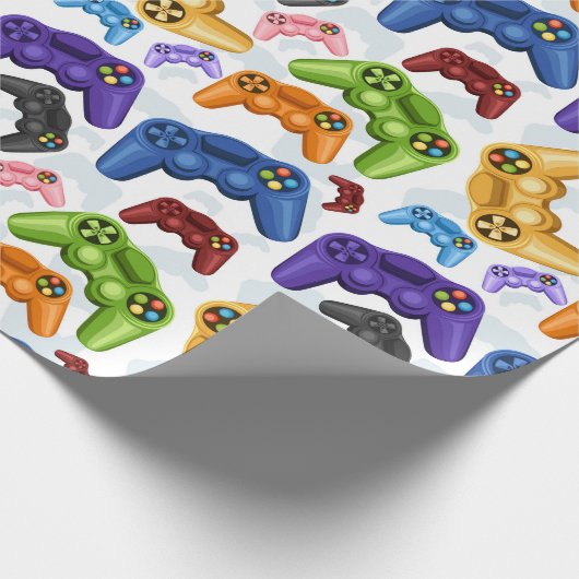 Game Controller Geschenkpapier (Ecke)
