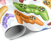 Game Controller Geschenkpapier (Rolleneckpunkt)