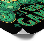 Game Controller Irish Gamer Boys St Patricks Day Poster (Ecke)