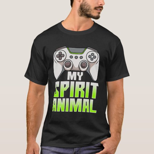 Game Controller Is My Spirit Animal  Gamer  Gamers T-Shirt (Vorderseite)