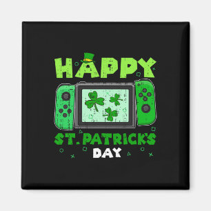 Game Controller Kleeblatt St Patricks Day Gamer Ga Magnet