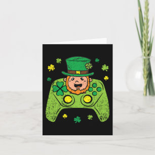 Game Controller Leprechaun St Patricks Day Gamer G Karte