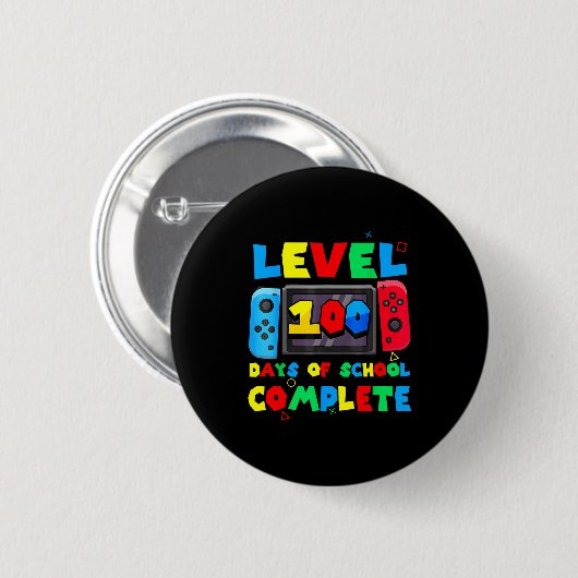 Game Controller Level 100 Days Of School Complete Button (Vorne & Hinten)