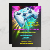 Game Controller realistische Videospiele neugierig Einladung (Vorne/Hinten)