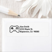 Game Controller Schwarz-weiß 8-Bit Video Game Styl (Insitu)