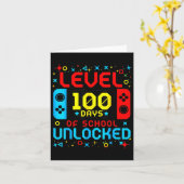 Game-Controller-Stufe 100 Tage Schulfreigabe Karte (Gelbe Blume)