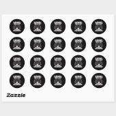 Game-Controller-Stufe 100 Tage Schulfreigabe Runder Aufkleber (Blatt)