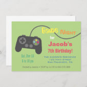 Game Controller Video Game Night Partys Einladung (Vorne/Hinten)