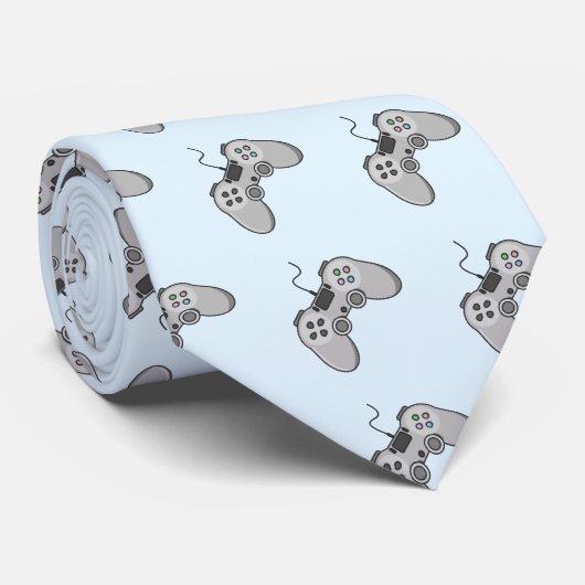 Game Controller - Videospieltag Krawatte (Gerollt)