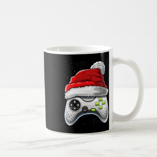 Game Controller Weihnachts-Weihnachtsmannmütze Gam Kaffeetasse (Rechts)