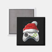 Game Controller Weihnachts-Weihnachtsmannmütze Gam Magnet (Vorderseite/Rückseite)