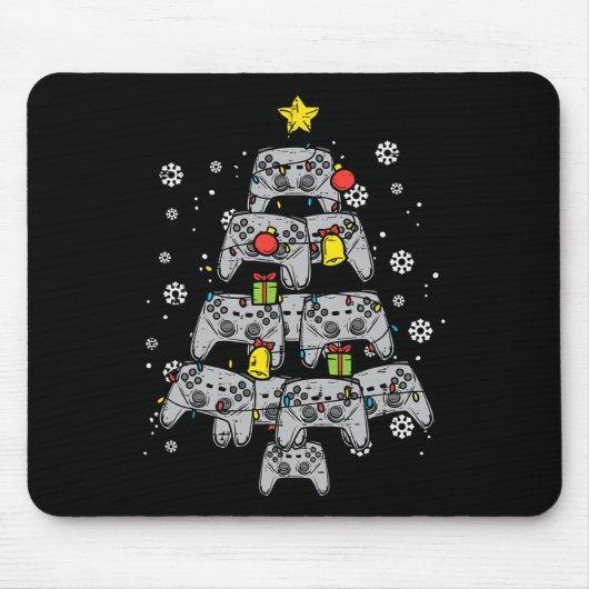 Game Controller Weihnachtsbaum Xmas Boy Men Jugend Mousepad (Vorne)