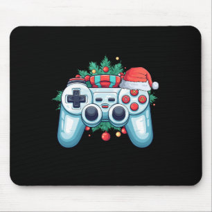 Game Controller Weihnachtsmannmütze Weihnachts Gam Mousepad