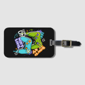 Game controllers Graffiti  Gaming Born To Play  Gepäckanhänger (Vorderseite (Horizontal))
