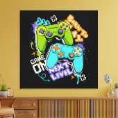 Game controllers Graffiti  Gaming Born To Play  Leinwanddruck (Insitu (Wohnzimmer))