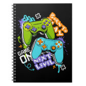 Game controllers Graffiti  Gaming Born To Play  Notizblock (Vorderseite)