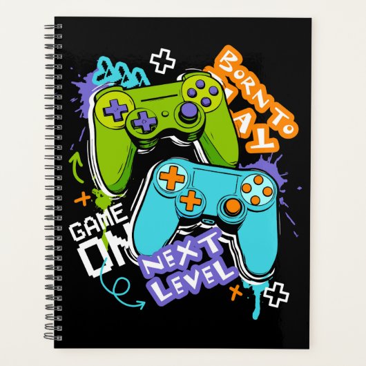 Game controllers Graffiti  Gaming Born To Play  Planer (Vorderseite)