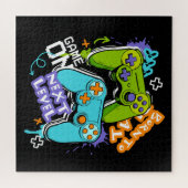 Game controllers Graffiti  Gaming Born To Play  Puzzle (Horizontal)