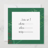 Game Craps Table Image Einladung (Rückseite)