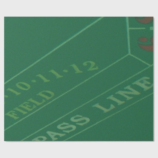 Game Craps Table Image Geschenkpapier (Flach)