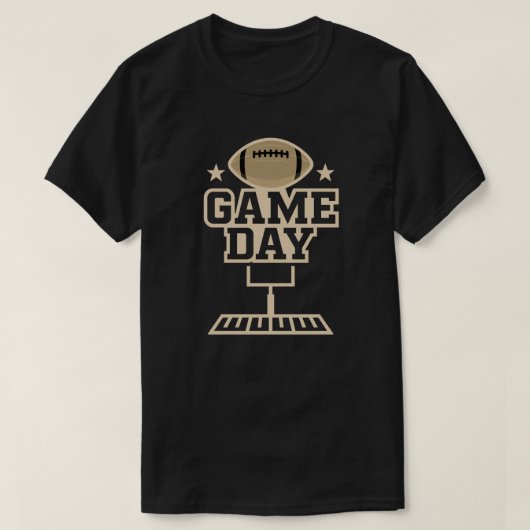 Game Day American Football Graphic Design T-Shirt (Design vorne)