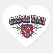 Game Day American Football Patriotischer Schild Sp