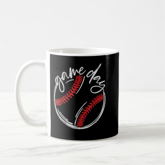 Game Day Baseball Baseball Life Softball Life For Kaffeetasse (Links)