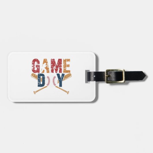 Game Day Baseball Graphic Gepäckanhänger (Vorderseite horizontal)