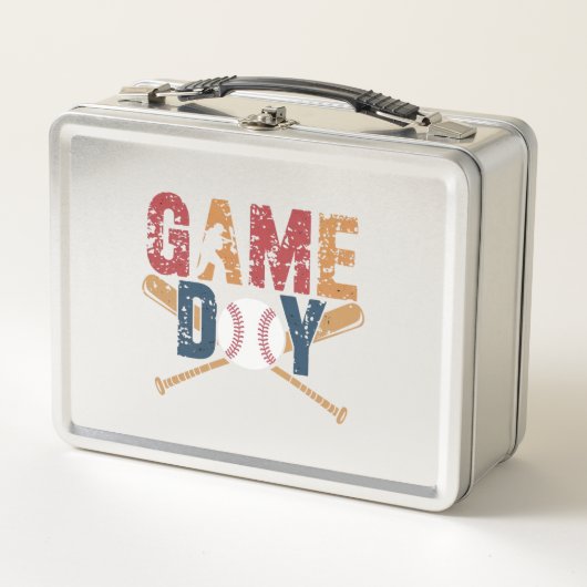 Game Day Baseball Graphic Metall Brotdose (Vorderseite)