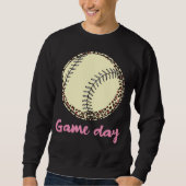 Game Day Baseball Leopard Sweatshirt (Vorderseite)