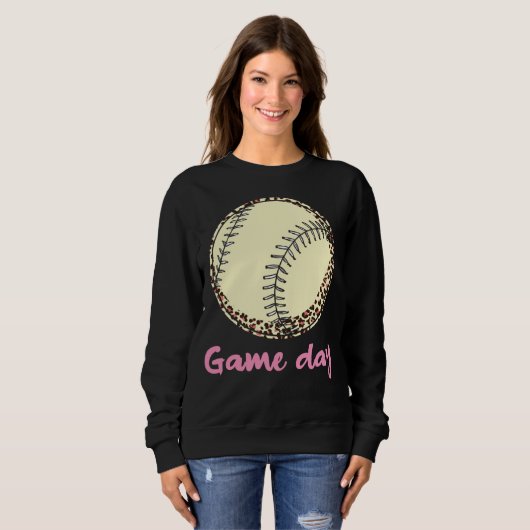 Game Day Baseball Leopard Sweatshirt (Vorne ganz)