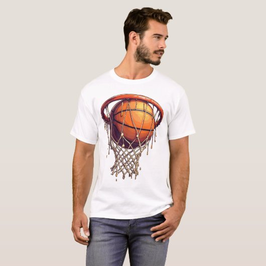 Game Day Basketball Drip T-Shirt (Vorne ganz)