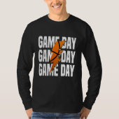 Game Day Basketball Leopard Lightning T-Shirt (Vorderseite)