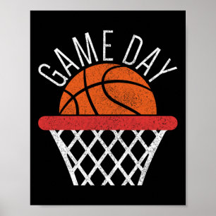 Game Day Basketball Lover Basketball Spieler Spaß  Poster