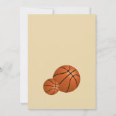 Game Day Basketball-Party Einladung (Rückseite)