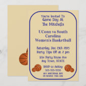 Game Day Basketball-Party Einladung (Vorne/Hinten)