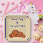 Game Day Basketball-Party Pappteller (Party)