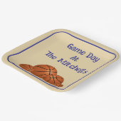 Game Day Basketball Watch Party Pappteller (Gewinkelt)