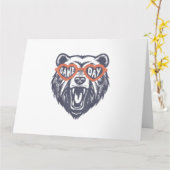 Game Day Bear Karte (Gelbe Blume)