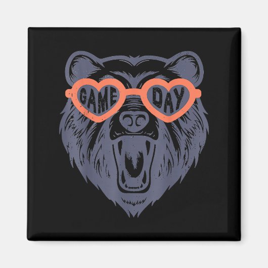 Game Day Bear  Magnet (Vorne)
