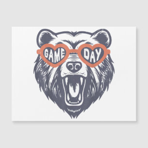 Game Day Bear Magnetkarte