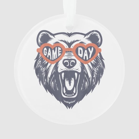 Game Day Bear Ornament (Rückseite)