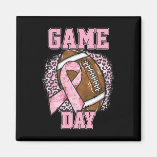 Game Day - Brustkrebs Bewusstsein Pink Football M Magnet