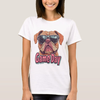 Game Day Bulldog - Niedliches und fierce Mascot De T-Shirt