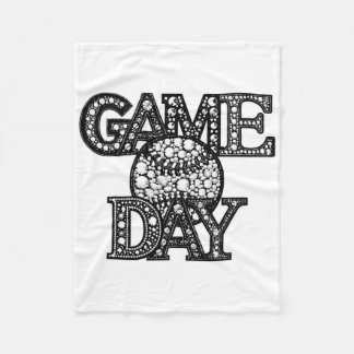 Game Day Bysebyl Rhinestone Bysebyl Player Sport M Fleecedecke