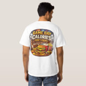 Game day calories don't count T-Shirt (Schwarz voll)